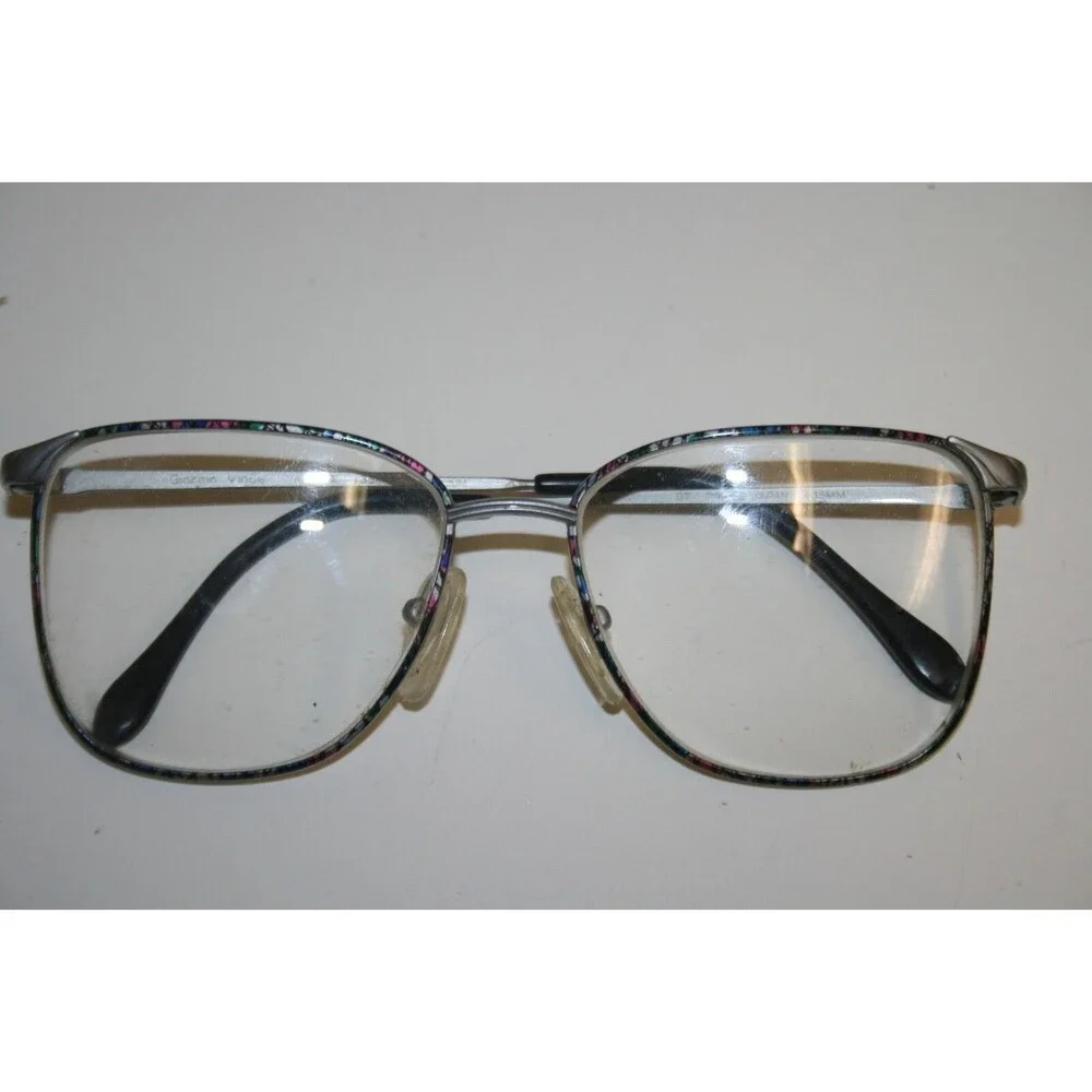 Vintage TITANIUM Colorful 54/16 135MM Giorgio Women's Eyeglasses RARE Japan